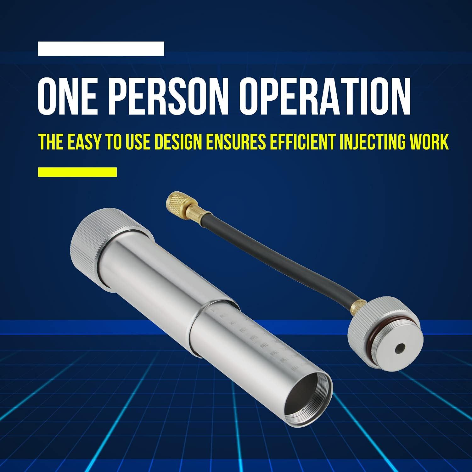 imageLichamp AC Oil Injector R134A R410A HVAC AC Dye Injector Kit with Coupler and Oil Checkers ODIB01