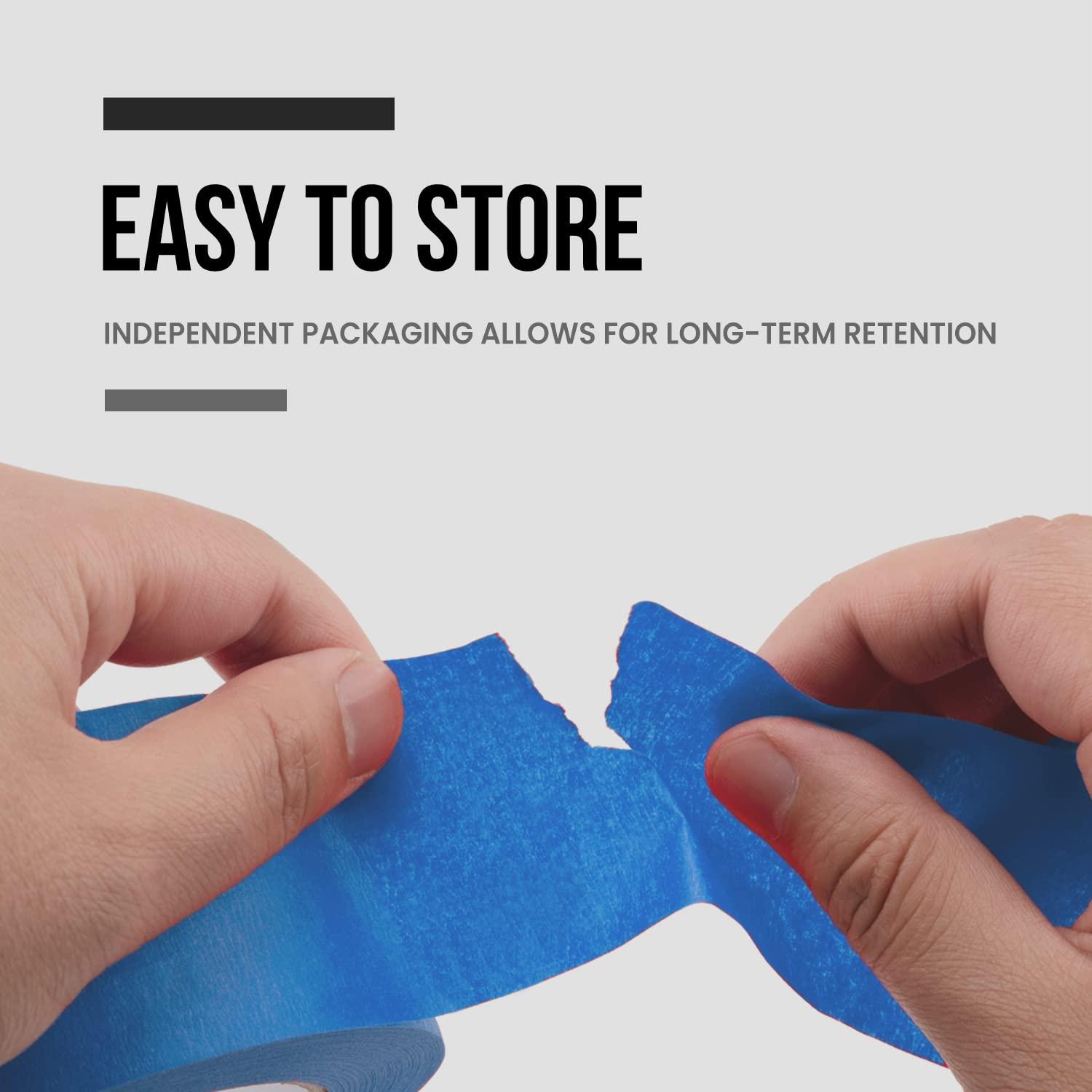 imageLichamp Blue Painters Tape 2 inch Wide 1pc Blue Masking Tape 195 inches x 55 Yards