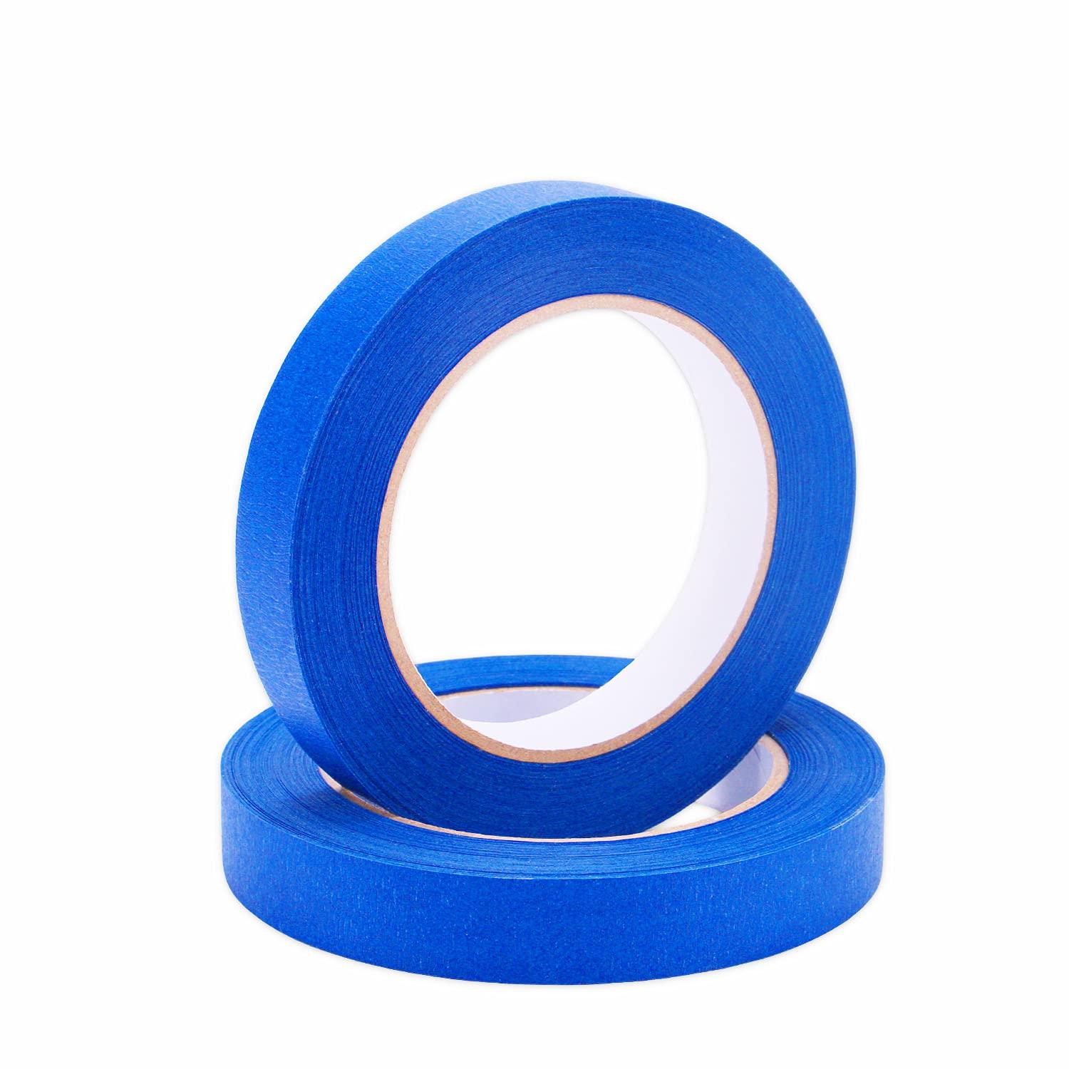 imageLichamp Blue Painters Tape 34 inch 2 Pack Blue Masking Tape 34 inch x 55 Yards x 2 Rolls 110 Total Yards