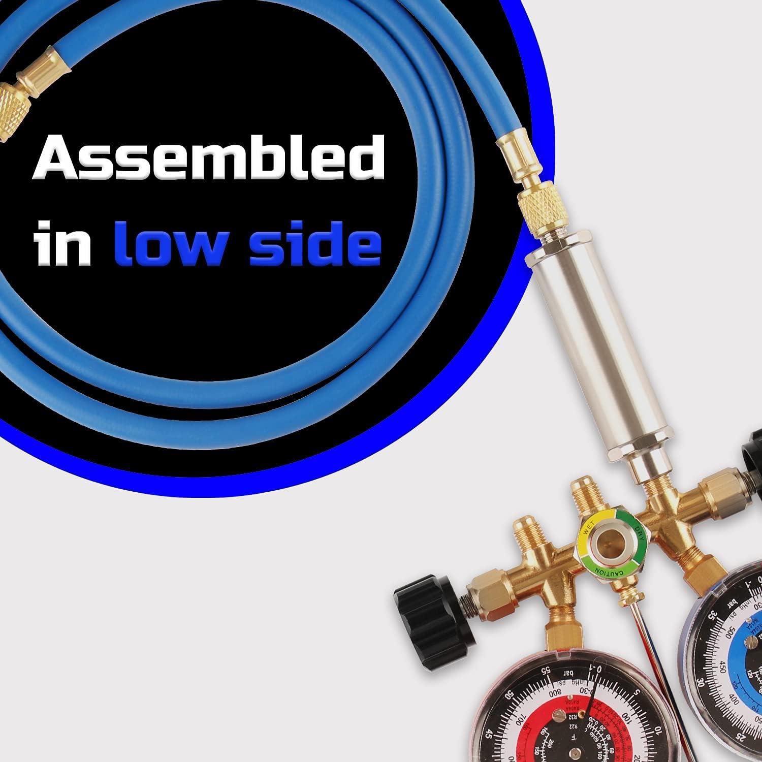 imageLichamp Liquid Vaporizer for HVAC R410A Refrigerant Vapor Charging Liquid Low Side Charger with 14 inch Fitings