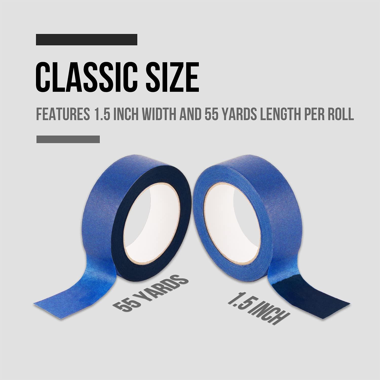 imageLichamp Painters Tape Wide 15 inches Masking Blue Painters Tape Bulk Pack 6 Rolls x 15 inches x 55 Yards 330 Total Yards