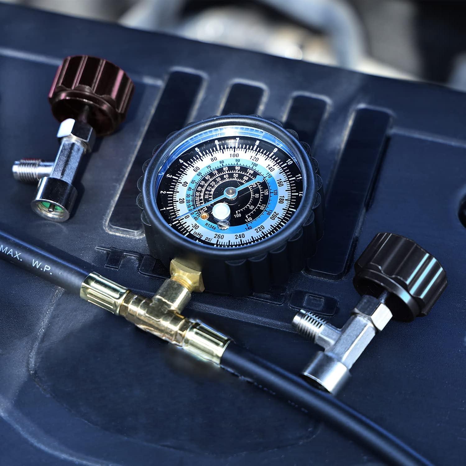 imageLichamp R134a Can Tap Automotive Self Sealing and Puncture AC Freon Can Tap 134a Adapter Fittings TA02Black