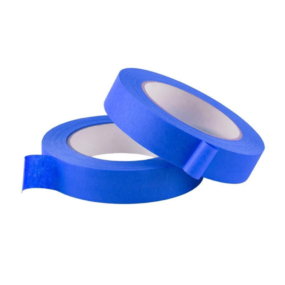 imageLichamp 2 Pack Blue Painters Tape 1 inch Blue Masking Tape 1 inch x 55 Yards x 2 Rolls 110 Total Yards