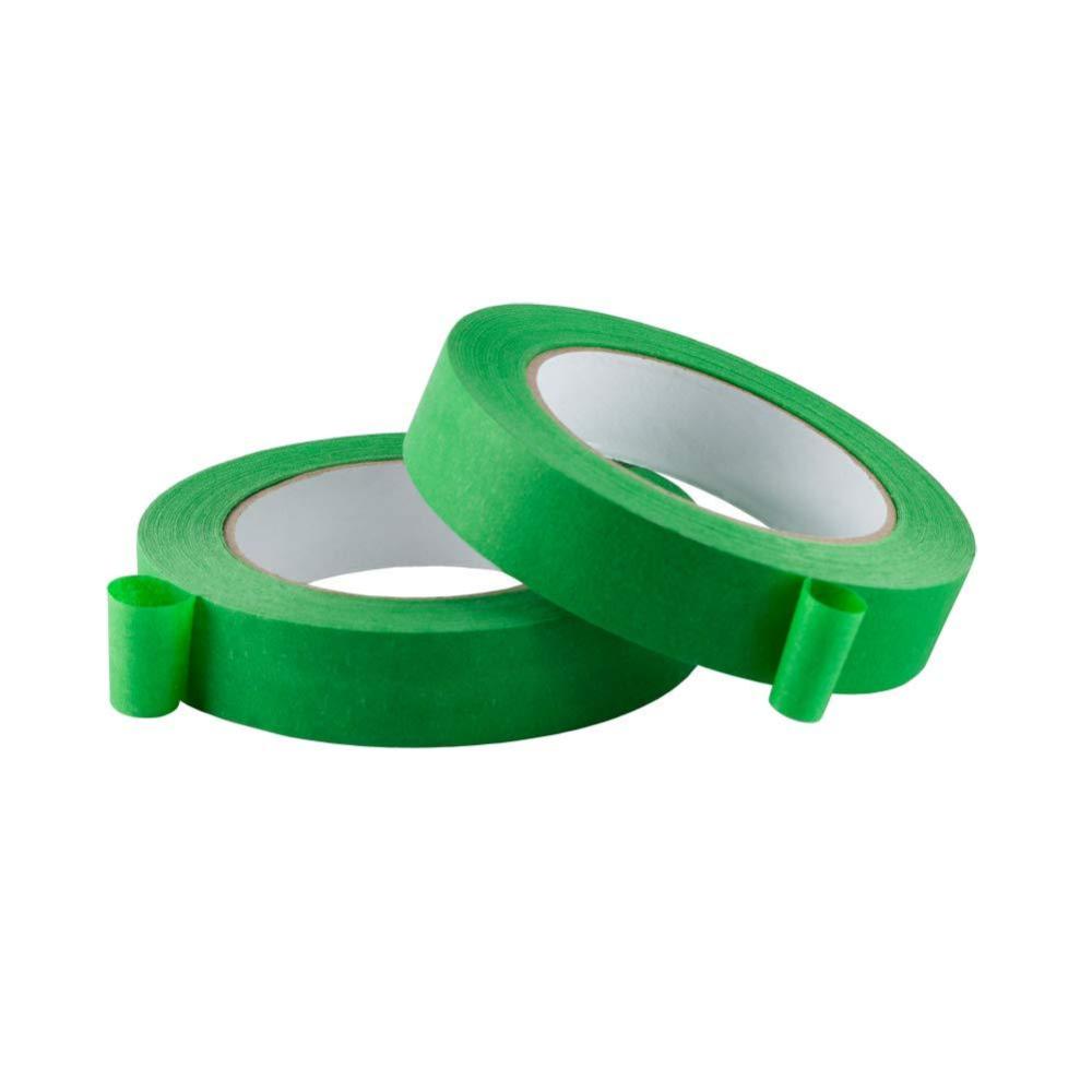 imageLichamp 2 Pack Green Painters Tape 1 inch Green Masking Tape 1 inch x 55 Yards x 2 Rolls 110 Total Yards
