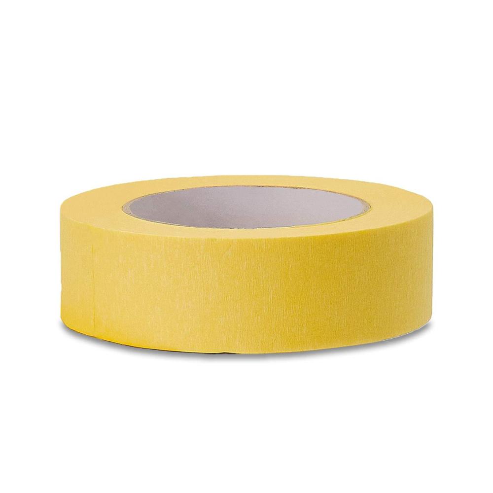 imageLichamp 36mm x 55m Yellow Automotive Masking Tape for Painting Auto Body Yellow Painters Tape for Car Detailing 14 inch x 60 Yards