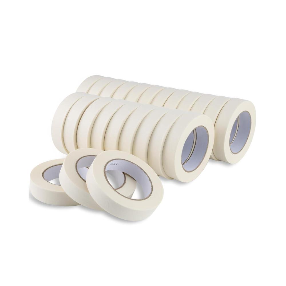 imageLichamp Masking Tape 1 inch 4 Pack General Purpose Beige White Masking Tape 1 inch x 55 Yards x 4 Rolls 220 Total Yards24 Rolls x 094 inch x 55 Yards