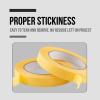 Lichamp 18mm x 55m Yellow Automotive Masking Tape for Painting, Auto Body Masking Tape for Car Detailing, Yellow Painters Tapes 0.7 inch x 60 Yards x 2 Rolls
