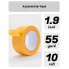 Lichamp 2 inch Yellow Masking Tape, Orange Washi Tape for DIY Crafts & Artist Arts, Painting, Decoration, 1.9 inch x 55 Yard x 1 roll, 0120YL(Total 55 Yards)(10)