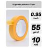 Lichamp 20 Bulk Pack 1 inch Yellow Masking Tape, Orange Washi Tape for DIY Crafts & Artist Arts, Painting, Decoration, 0.95 inch x 55 Yard x 20 roll, 2010YL(Total 1100 Yards)