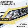 Lichamp 30-Pack Automotive Refinish Masking Tape Yellow 36mm x 55m, Cars Vehicles Auto Body Paint Tape, Automotive Painters Tapes Bulk Set 1.4-inch x 180-foot x 30 Rolls (1800 Total Yards)