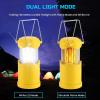 Lichamp 4 Pack LED Camping Lanterns, Collapsible Flameless Candles Tea Lights, Portable Battery Powered Camping Lights Emergency Supplies Kit, Green(Yellow)