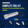 Lichamp AC Oil Injector R134A, R410A HVAC A/C Dye Injector Kit with Coupler and Oil Checkers, ODIB01