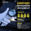 Lichamp A/C R134A Refrigerator Freon Recharge Kit with Bullet Piercing Valve, Piercing and Self-Sealing Can Tap 134A, A201