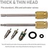 Lichamp Automotive AC R134A R1234YF Valve Core Remover and Installer Tool Set, for Standard and JRA Valve Core Couplers