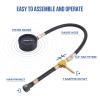 Lichamp Fuel Pressure Gauge, Fuel Pump Pressure Test Kit with Hose Adapter, Compatible with Honda, Ford CFI EFI, GM MPI and Chrysler MPFI