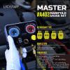 Lichamp HVAC R410A Manifold Gauge Set AC R134A, Freon R22 R32 410A 134A Diagnostic Manifold Gauge with Hose Kit Air Conditioner Refrigerant Recharge Kit