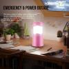 Lichamp LED Camping Lantern, 4 Pack Battery Powered Flashlight for Power Outages, Portable Collapsible Hanging Light Essential for Home, Outdoor, Emergency Lamp Survival Kit Gear for Hurricane, B4LW(Pink  Light Pink  Yellow  Green)