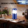 Lichamp LED Camping Lantern, 4 Pack Battery Powered Flashlight for Power Outages, Portable Collapsible Hanging Light Essential for Home, Outdoor, Emergency Lamp Survival Kit Gear for Hurricane, B4LW(Blue)