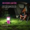 Lichamp LED Camping Lantern, 4 Pack Battery Powered Flashlight for Power Outages, Portable Collapsible Hanging Light Essential for Home, Outdoor, Emergency Lamp Survival Kit Gear for Hurricane, B4LW(Pink)
