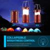 Lichamp LED Camping Lantern, 4 Pack Battery Powered Flashlight for Power Outages, Portable Collapsible Hanging Light Essential for Home, Outdoor, Emergency Lamp Survival Kit Gear for Hurricane, B4LW(Burgundy)