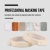 Lichamp Masking Tape 3/4 inch, 2 Pack General Purpose Masking Tape, White Tapes for Painting, Arts, Crafts, 3/4 inch x 55 Yards x 2 Rolls (110 Total Yards)