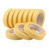 Lichamp 10-Pack Automotive Refinish Masking Tape Yellow 25mm x 50m, Cars Vehicles Auto Body Paint Tape, Automotive Painters Tapes Bulk Set