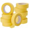 Lichamp 10-Pack Automotive Refinish Masking Tape Yellow 36mm x 55m, Cars Vehicles Auto Body Paint Tape, Automotive Painters Tapes Bulk Set 1.4-inch x 180-foot x 10 Rolls (600 Total Yards)