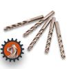 Lichamp 1/2″ HSS Cobalt Drill Bits 5PCS with Three Flute for Hard Metal, Hardened Stainless Steel and Cast Iron(1/2 in)