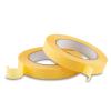 Lichamp 18mm x 55m Yellow Automotive Masking Tape for Painting, Auto Body Masking Tape for Car Detailing, Yellow Painters Tapes 0.7 inch x 60 Yards x 2 Rolls