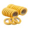 Lichamp 20-Pack Automotive Refinish Masking Tape Yellow 18mm x 55m, Cars Vehicles Auto Body Paint Tape, Automotive Painters Tapes Bulk Set 0.7-inch x 180-foot x 20 Rolls