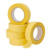 Lichamp 5-Pack Automotive Refinish Masking Tape Yellow 36mm x 55m, Cars Vehicles Auto Body Paint Tape, Automotive Painters Tape Bulk Set 1.4-inch x 180-foot x 5 Rolls