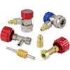 Lichamp AC R134A Adapters Kit, 134a Quick Couplers with Self Sealing and Puncture Can Taps, QA01