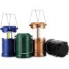 Lichamp LED Camping Lantern, 4 Pack Battery Powered Flashlight for Power Outages, Portable Collapsible Hanging Light Essential for Home, Outdoor, Emergency Lamp Survival Kit Gear for Hurricane, B4LW(Blue  Dark Green  Gold  Black)