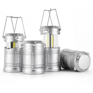 Lichamp LED Camping Lantern, 4 Pack Battery Powered Flashlight for Power Outages, Portable Collapsible Hanging Light Essential for Home, Outdoor, Emergency Lamp Survival Kit Gear for Hurricane, B4LW(Silver)