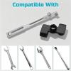Lichamp 2-Pack Wrench Extender Tool Set, 1/2 Inch Driver Universal Wrench Extension Bar for Automotive and Mechanics