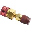 Coupleur rapide A/C R1234YF, adaptateur R1234YF vers R134A, connecteur CA haut bas, coupleur de jauge de collecteur AC, raccords rapides en laiton,