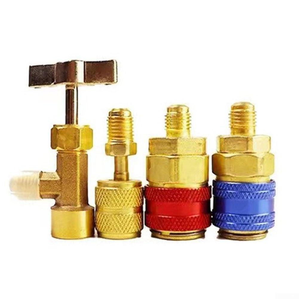 imageEnsemble doutils de jauge de collecteur pour charge et vacuation CA compatible avec plusieurs connecteurs inclus CC
