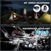 Lampe Frontale LED Rechargeable Puissante 2 Pcs, Ultra Lumineuse 2000 Lumens, Légère et Durable avec Capteur et Rouge 10 Modes d&rsquo;Éclairage IPX5 pour Course, Pêche, Cyclisme, Camping