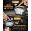 Lampe Frontale LED Ultra Puissante Rechargeable avec Feu Arrière Amovible, 9 Modes pour Capteur de Mouvement, Ajustable 225°, IPX4 Étanche, Convient pour Randonnée Camping Pêche Course(Noir Clair)