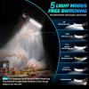 Lampe Frontale Led Ultra Puissante,2 Pièces 2000 Lumens Super Lumineux 2*LED 230° Lampe Torche,1500 mAh Capteur De Mouvement Frontale Rechargeable,Étanche IPX5 0.14lb,Pour Pêche,Camping,Cyclisme
