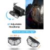 Lsnisni Lot de 2 lampes frontales LED 2000 lumens avec 6 modes d&rsquo;éclairage, 6 piles AAA incluses, étanchéité IP×5 pour enfants et adultes(Aaa-1 Pièce)