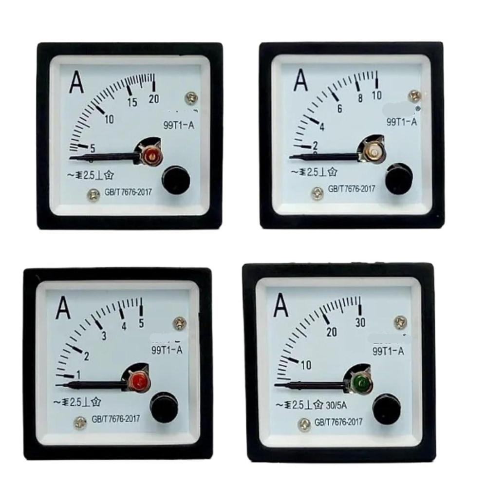 image99T1A Panneau analogique Ampremtre Jauge Ampremtre Courant 1A2A3A5A10A20A30A50A Type de pointeur Ampremtre CA 1 pices500A515A