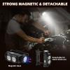 Lampe Frontale 2 Pièces,Lampe Frontale LED Ultra Puissante 2000 Lumens,Torche Frontale 3 Modes IPX5 Étanche Rechargeable USB,Pour Pêche,Camping,Cyclisme,Running (Noir)(Noir)