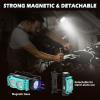 Lampe Frontale 2 Pièces,Lampe Frontale LED Ultra Puissante 2000 Lumens,Torche Frontale 3 Modes IPX5 Étanche Rechargeable USB,Pour Pêche,Camping,Cyclisme,Running (Noir)(Bleu)