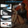 Lot de 2 lampes frontales LED rechargeables – Super lumineuses – 2500 lumens – 5 modes d&rsquo;éclairage – Léger – IPX6 – Étanche – Capteur léger – Pour l&rsquo;extérieur, le camping, la course, la pêche, les