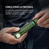 OLIGHT Perun 3 Lampe Frontale Ultra Puissante Rechargeable USB EDC 3000 LM Portée Max. 160 Mètres Torche Clignotant 7 Modes Étanche IP68 Headlamp LED Feu Rouge Pour Camping,Jogging(Od Vert)