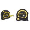 Stanley 1-30-697 – Mètre Tylon Bi matière 5m X 19mm – Ruban Anti-Corrosion – Blocage Du Ruban – Position Du Zéro Réel – Classe Ii & Mesure 3 m x 13 mm bi-matière Tylon Multicolore