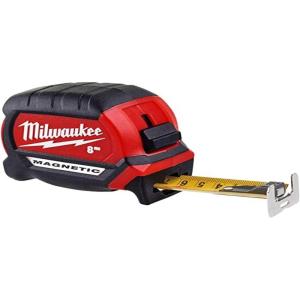 Mètre à ruban magnétique 8mx27mm MILWAUKEE – 4932464600(Simple)