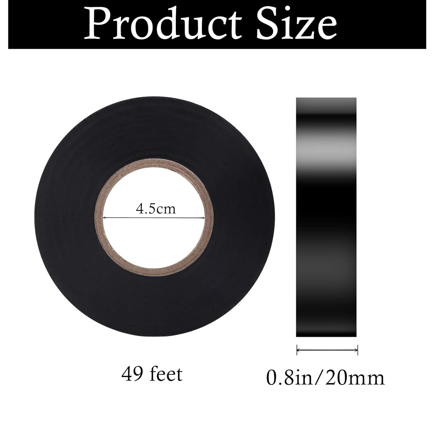 imageNASHRIO Ruban adhsif isolant lectrique PVC 16 mm 15 m Rparation de cbles lectriques Rsistant Autocollant Protger Regrouper 4 Rouleaux19mm x 15m