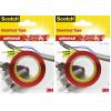 3M Scotch Ruban Electrique 10 m x 15 mm Rouge(Rouge)